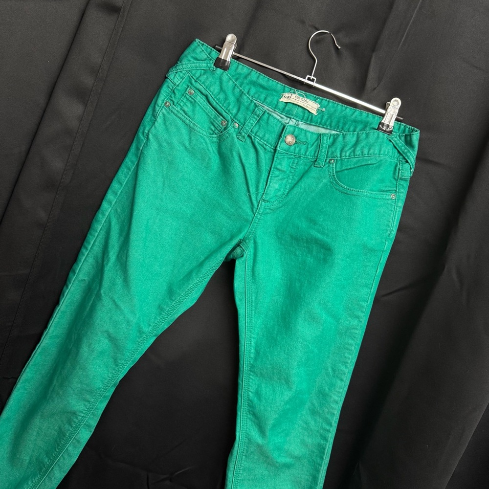 Free People Green Skinny Jean size 28